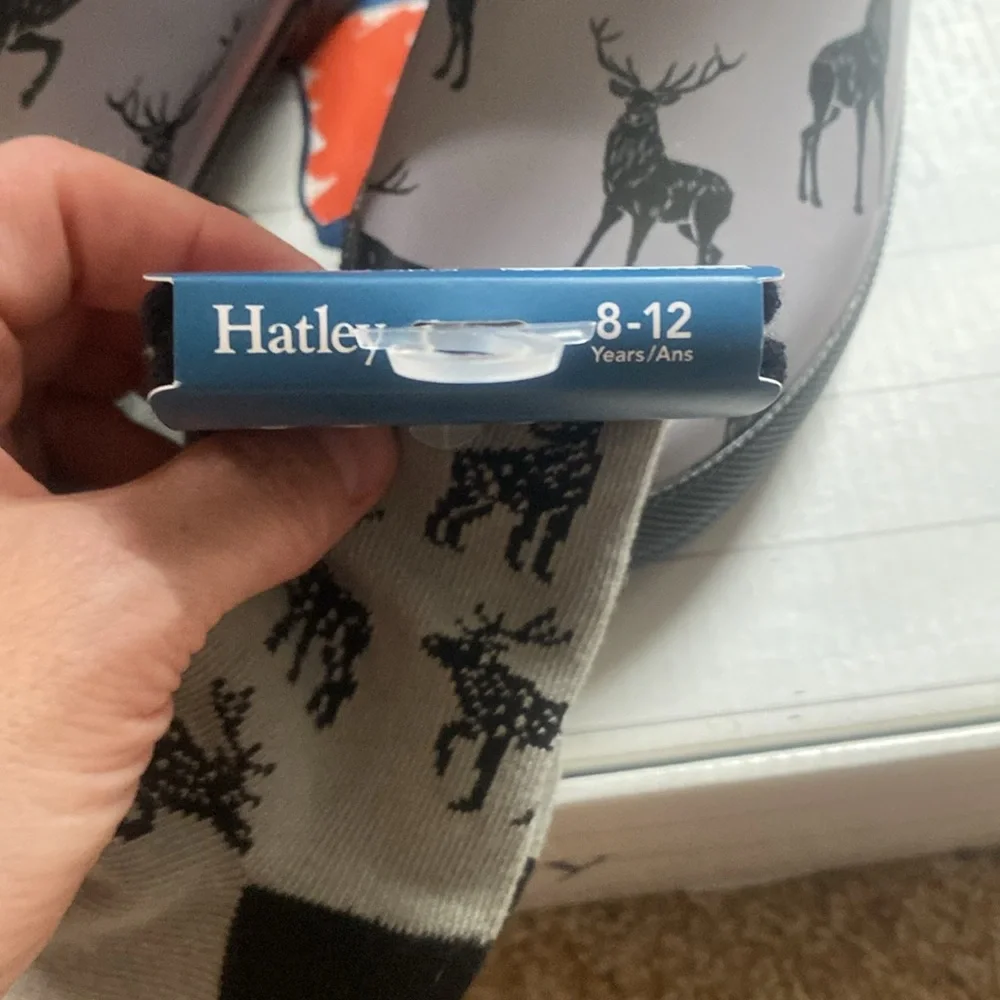NWT Hatley Magestic Elk Matte Boots & socks